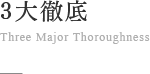3大徹底 / Three Major Thoroughness